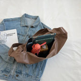Vintage Women's Shoulder Bag Soft PU Leather Crossbody Tote Large All-match