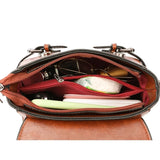 Vintage Small Square Shoulder Bag Women PU Leather Crossbody Bag