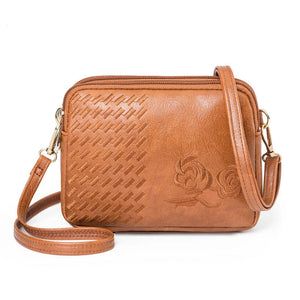 Vintage Small Shoulder Bag Flap Floral Messenger Crossbody