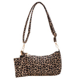 Vintage Leopard Print Crossbody Bag for Women