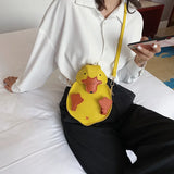 Vintage Duck Shape PU Leather Shoulder Bag Casual Crossbody Messenger
