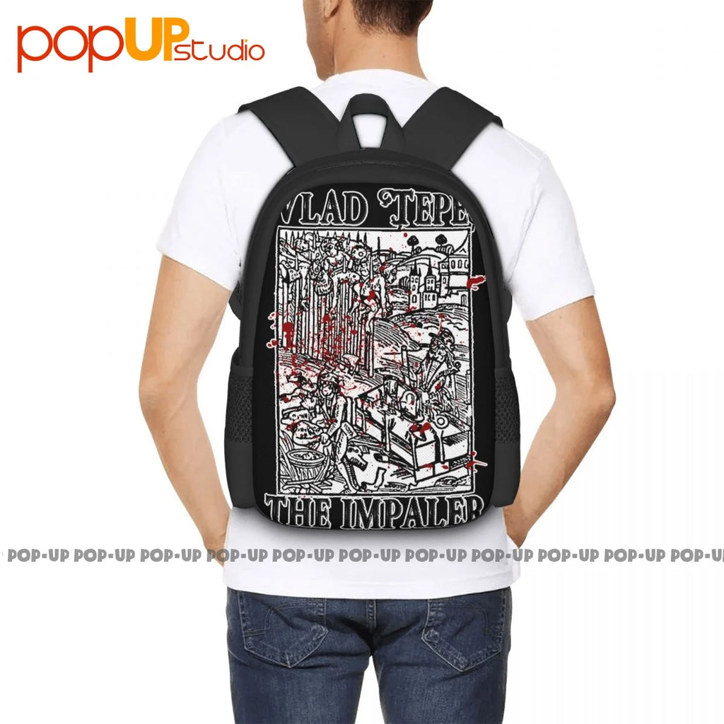 Vlad Tepes Dracula The Impaler Backpack Vintage Swimming Large Capacity