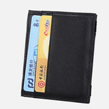 Leather Mini Short Magic Wallets Cardholder