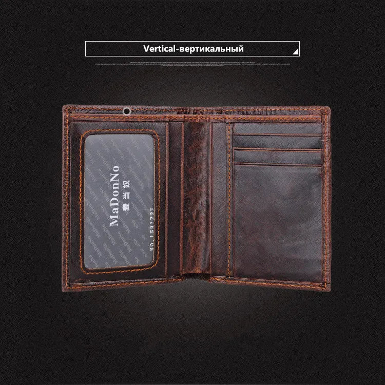 Bull Pattern Leather Men Wallet