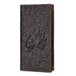 Bull Pattern Leather Men Wallet