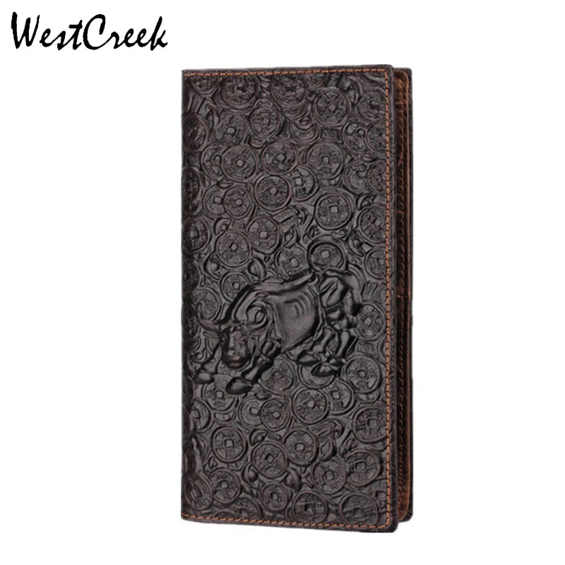 Bull Pattern Leather Men Wallet