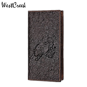 Bull Pattern Leather Men Wallet
