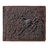 Bull Pattern Leather Men Wallet