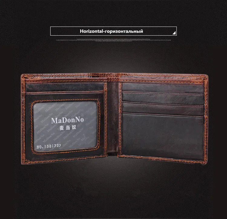 Bull Pattern Leather Men Wallet
