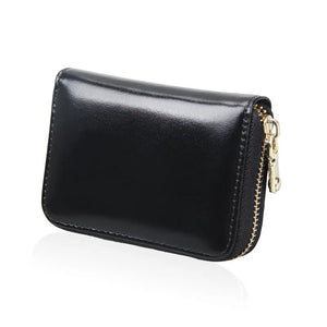 Unisex RFID Zipper Card Holder Large Capacity Organ ID