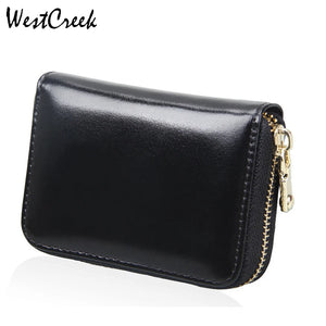 Unisex RFID Zipper Card Holder Large Capacity Organ ID