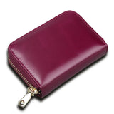 Unisex RFID Zipper Card Holder Large Capacity Organ ID