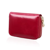 Unisex RFID Zipper Card Holder Large Capacity Organ ID