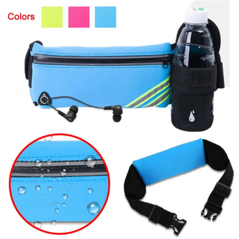 Running Waist Bag Sports Gym Belt Phone Holder Waterproof Women Cycling