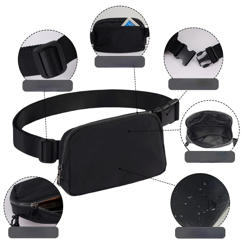 Multifunctional Waist Bag Crossbody Packs Fanny Belt Bum Bags