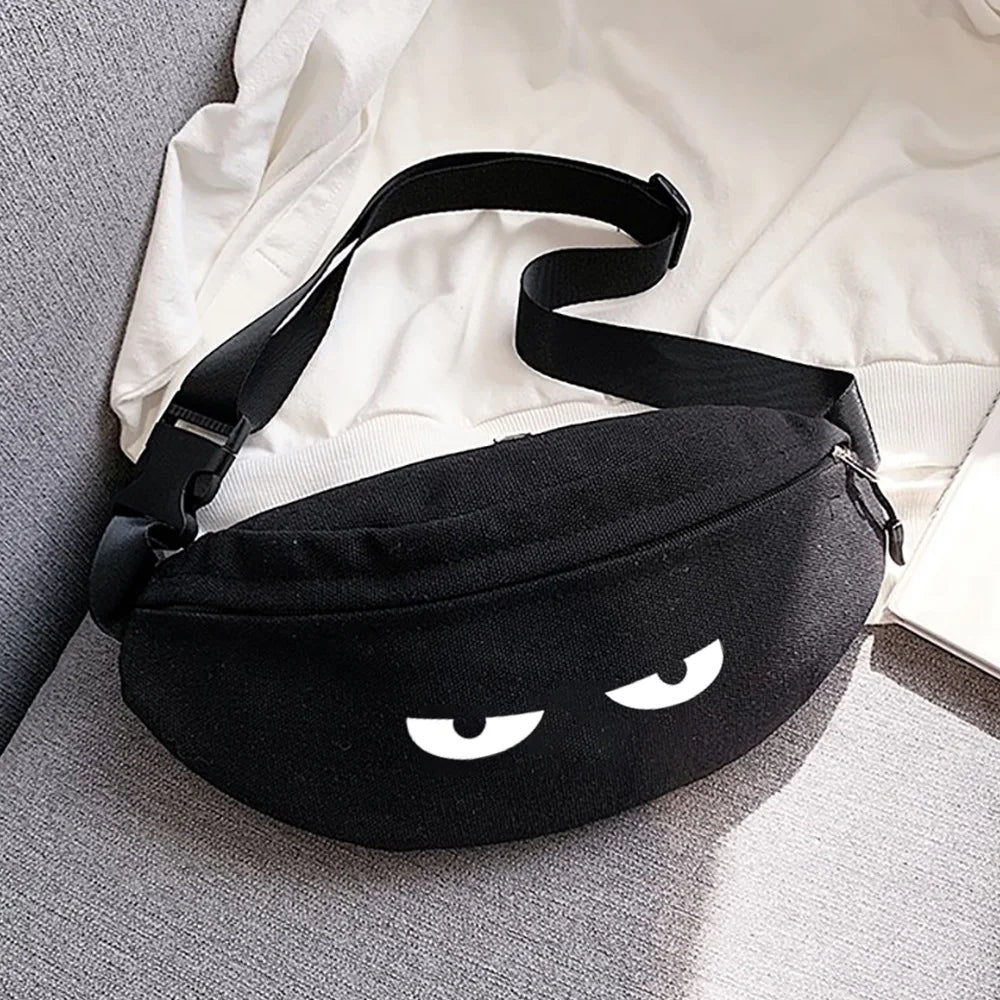Cartoon Print Waist Bag Chest Bag for Outdoor Sports