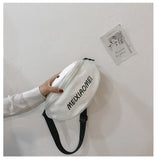 Waterproof Chest Handbag Fanny Pack Ladies Canvas Waist Pack