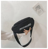 Waterproof Chest Handbag Fanny Pack Ladies Canvas Waist Pack