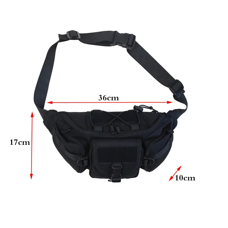 Unisex Canvas Waist Bag Fanny Pack Crossbody Pack