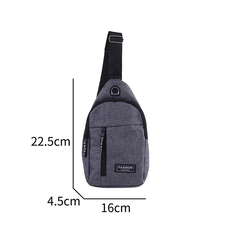 Canvas Waist Chest Bag Crossbody Hip Hop Streetwear Fanny Pack