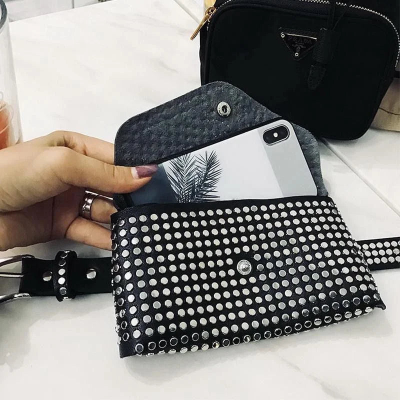 Women's Waist Pack Chain Belt Bag Shoulder Crossbody Handbag