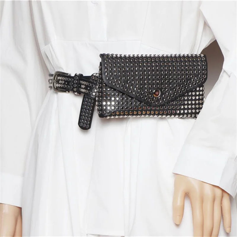 Women's Waist Pack Chain Belt Bag Shoulder Crossbody Handbag