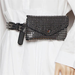 Women's Waist Pack Chain Belt Bag Shoulder Crossbody Handbag