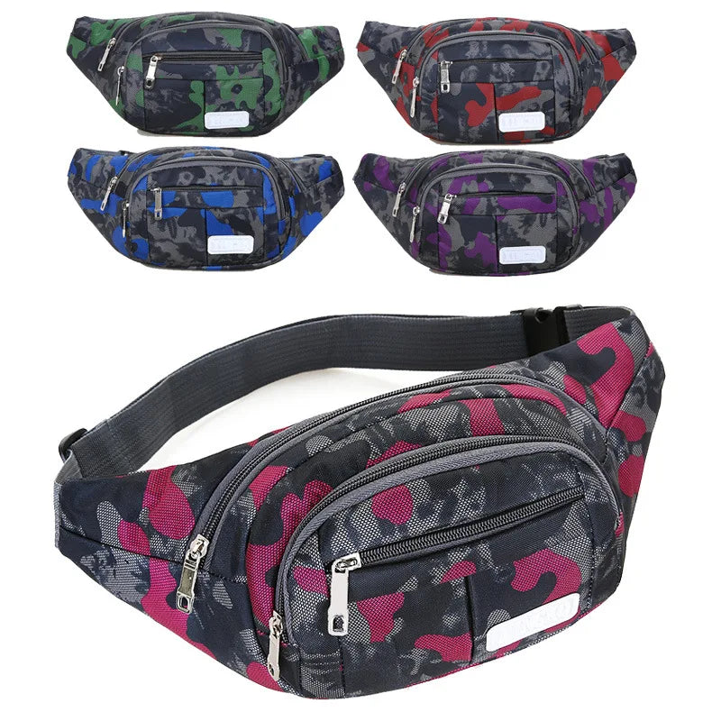 Camouflage Waist Bag Waterproof Handbag Men's Satchel Messenger Bag