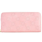 Bright Leather Double Zipper Hand Bag Large Capacity Mobile Phone Bag