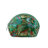 Brocade Fan-Shaped Small Zipper Wallets