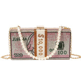 Money Shape Bag Evening Bag Party Purses Clutch