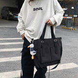 Waterproof Large Capacity Canvas Bag Female Messenger Student Harajuku
