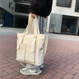 Waterproof Large Capacity Canvas Bag Female Messenger Student Harajuku