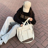 Waterproof Canvas Messenger Bag Japanese School B