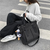 Waterproof Large Capacity Canvas Bag Female Messenger Student Harajuku