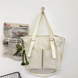 Waterproof Canvas Messenger Bag Japanese School B