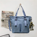 Waterproof Canvas Messenger Bag Japanese School B