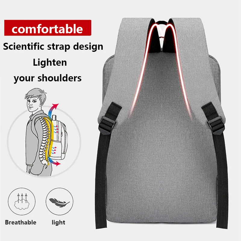 Waterproof Business Backpack Men USB 15.6 Inch Laptop