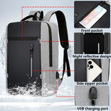 Waterproof Business Backpack Men USB School Backpacks Laptop