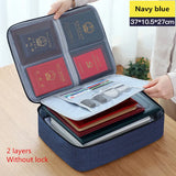 Waterproof Business Briefcase Bag Organizer Oxford Men Document Holder