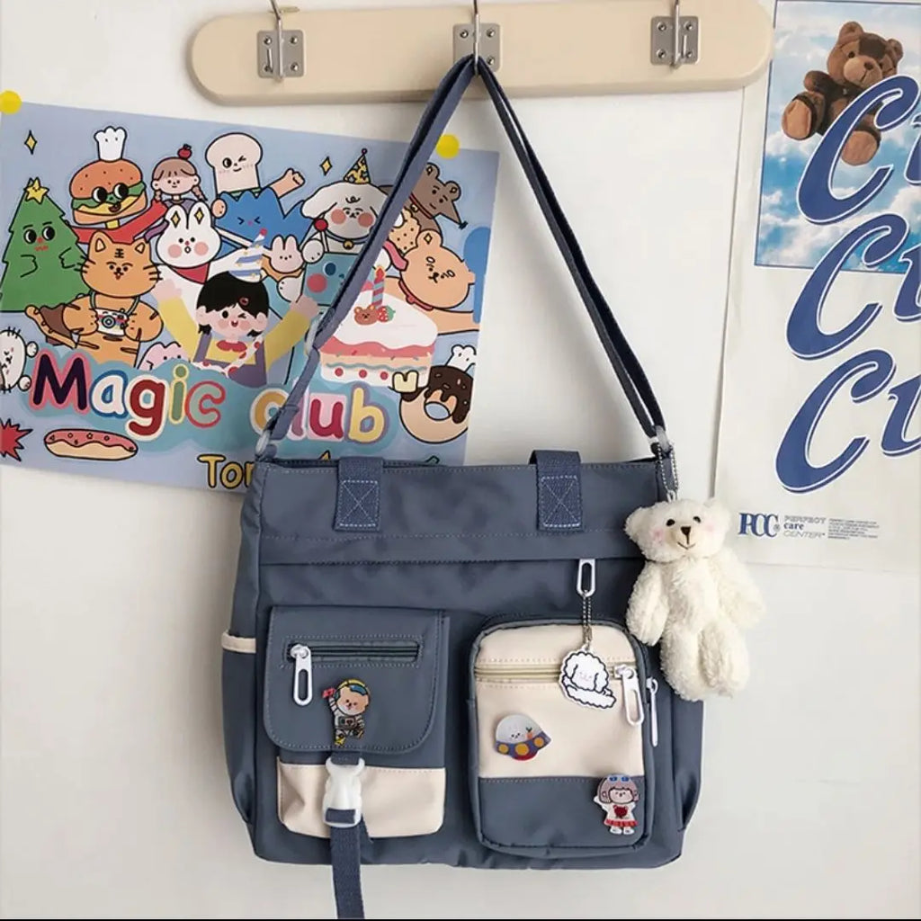Waterproof Canvas Women Handbags Shoulder Bags Youth Version