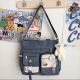 Waterproof Canvas Women Handbags Shoulder Bags Youth Version