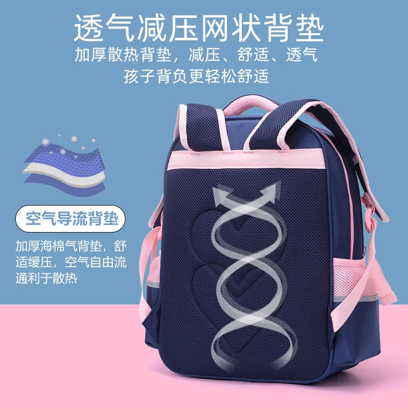 Waterproof Kids School Backpack Orthopedic Boys Girls Schoolbag