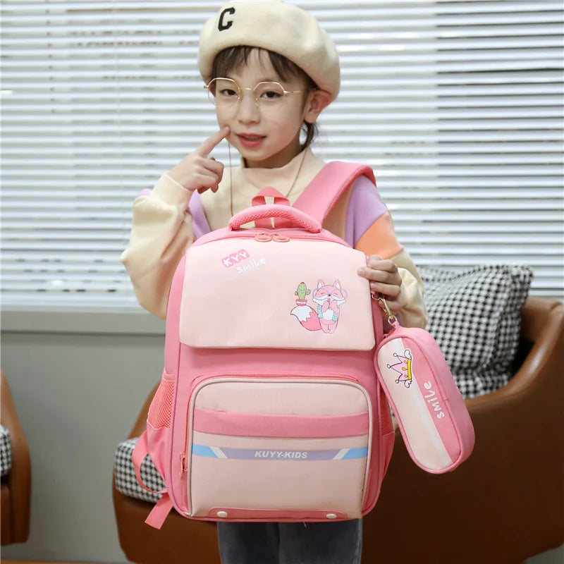 Waterproof Kids School Bag Boys Girls Primary School Backpack Kids Mochila