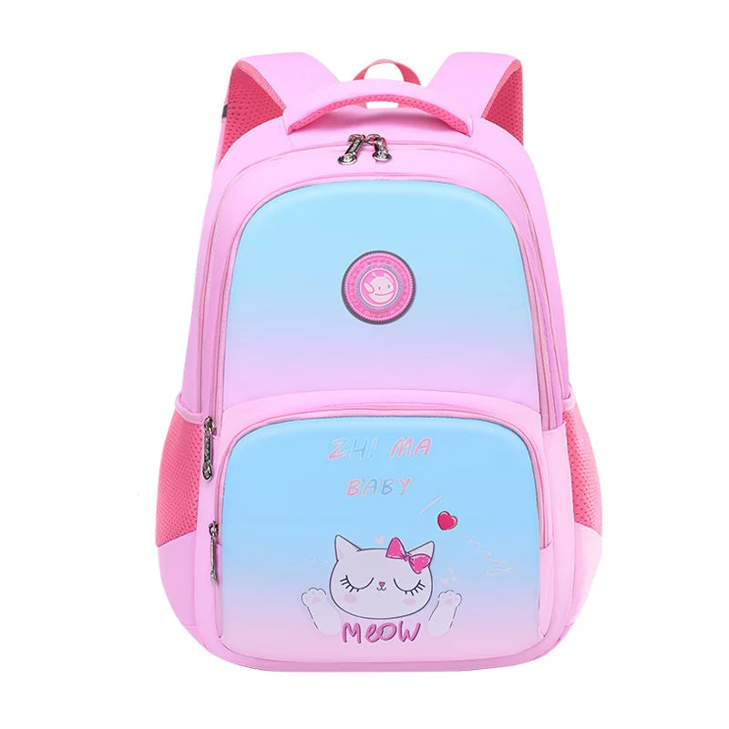 Waterproof Kids School Bags Cartoon Book Bag Orthopedic Backpack