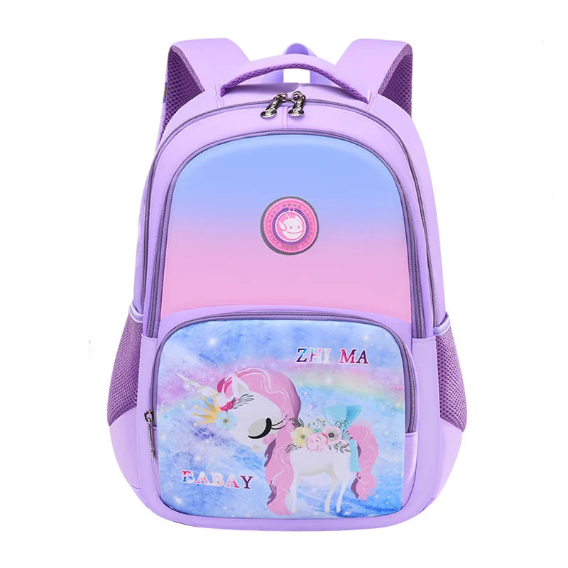 Waterproof Kids School Bags Cartoon Book Bag Orthopedic Backpack