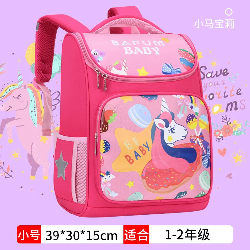 Waterproof School Bags for Boys Girls Kids Orthopedic Backpack