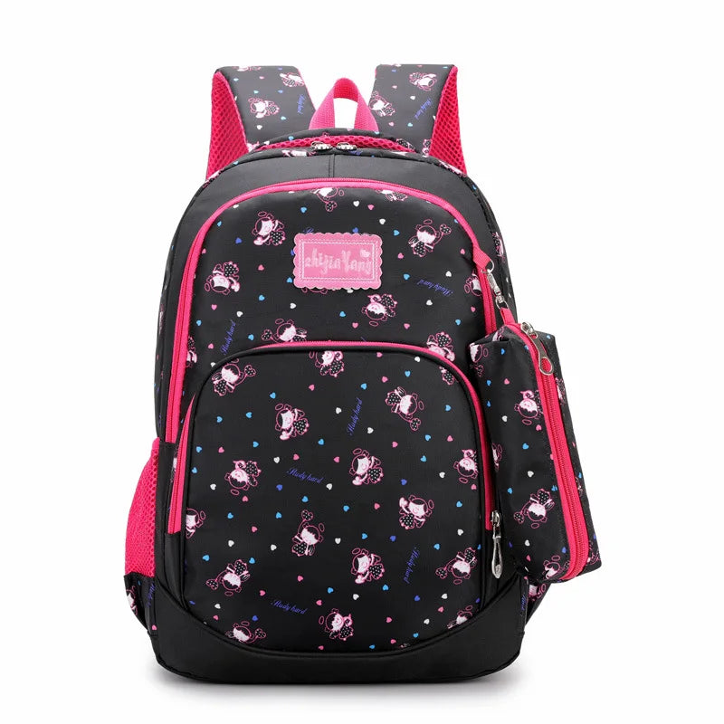 Waterproof Princess School Backpack Girls Kids Book Bag