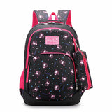 Waterproof Princess School Backpack Girls Kids Book Bag