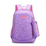 Waterproof Princess School Backpack Girls Kids Book Bag